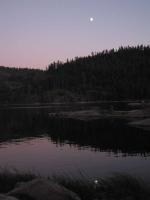 Moonrise over Eleanor Lake